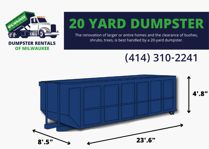 20 yard dumpster rental milwaukee, wi